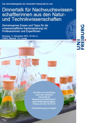 Jetzt anmelden: Dinnertalk für Nachwuchswissenschaftlerinnen aus den Natur- und Technikwissenschaften am 17. November 2015 um 18 Uhr s.t. Jetzt anmelden: Dinnertalk für Nachwuchswissenschaftlerinnen aus den Natur- und Technikwissenschaften am 17. November 2015 um 18 Uhr s.t.