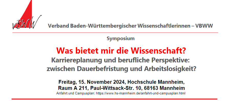 Symposium Was bietet mir die Wissenschaft?