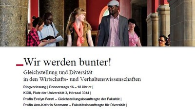 Ringvorlesung "Wir werden bunter!" Ringvorlesung "Wir werden bunter!"